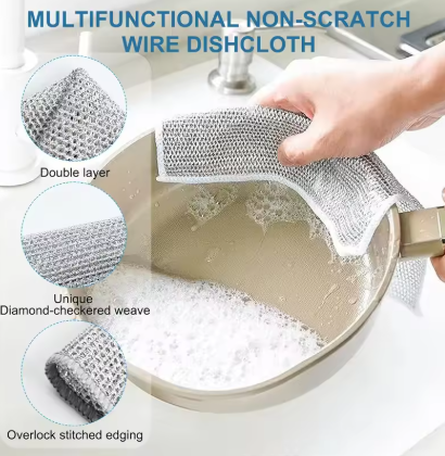 Non-scratch Wire Dishcloth